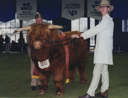 Ross with James at the Society show 1995